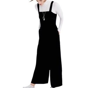 Madewell Velvet Wide Leg Jumpsuit